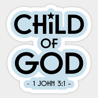 Child of God bible verse Sticker